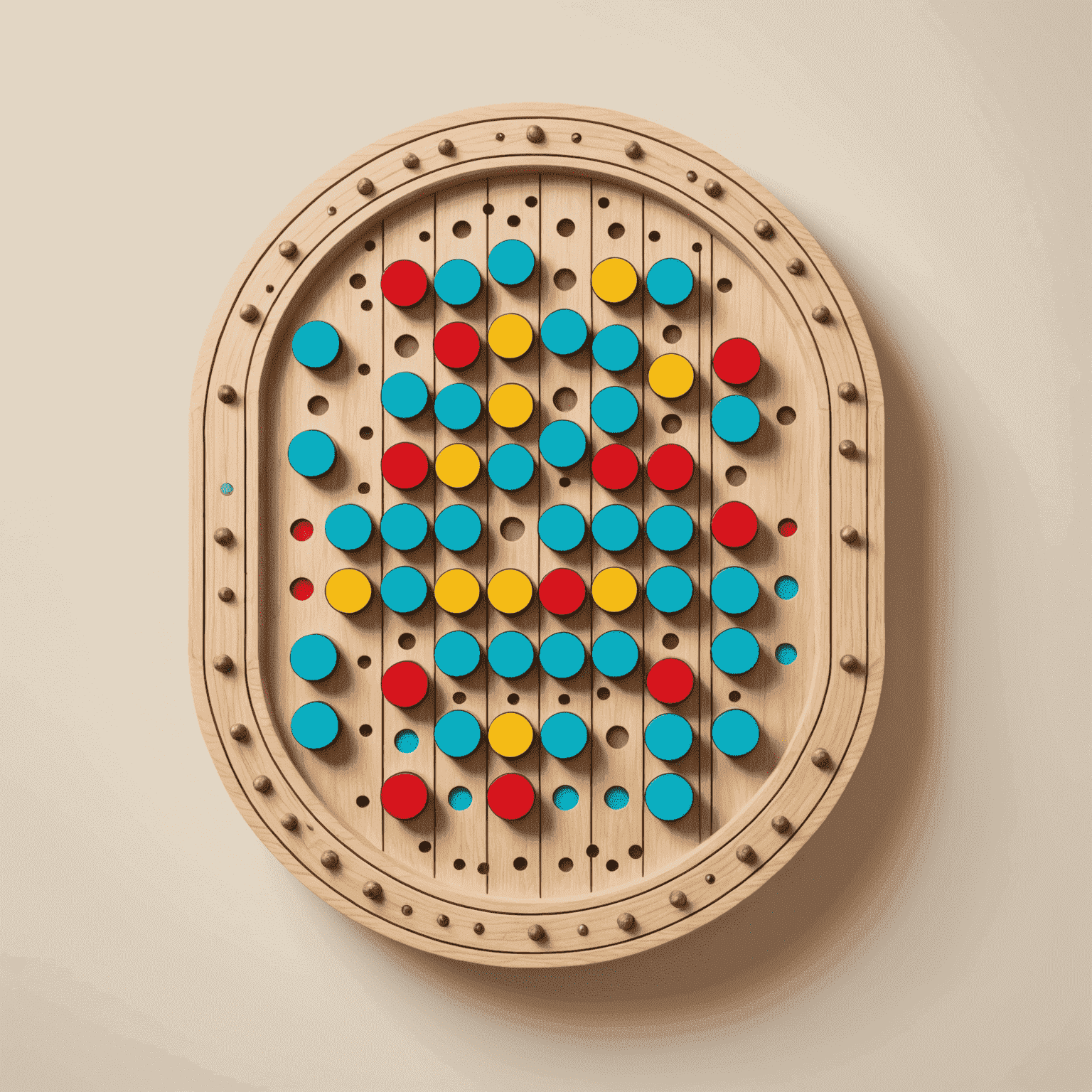 Logo de Fluxpin: Un tablero de Plinko estilizado con caminos estacionales