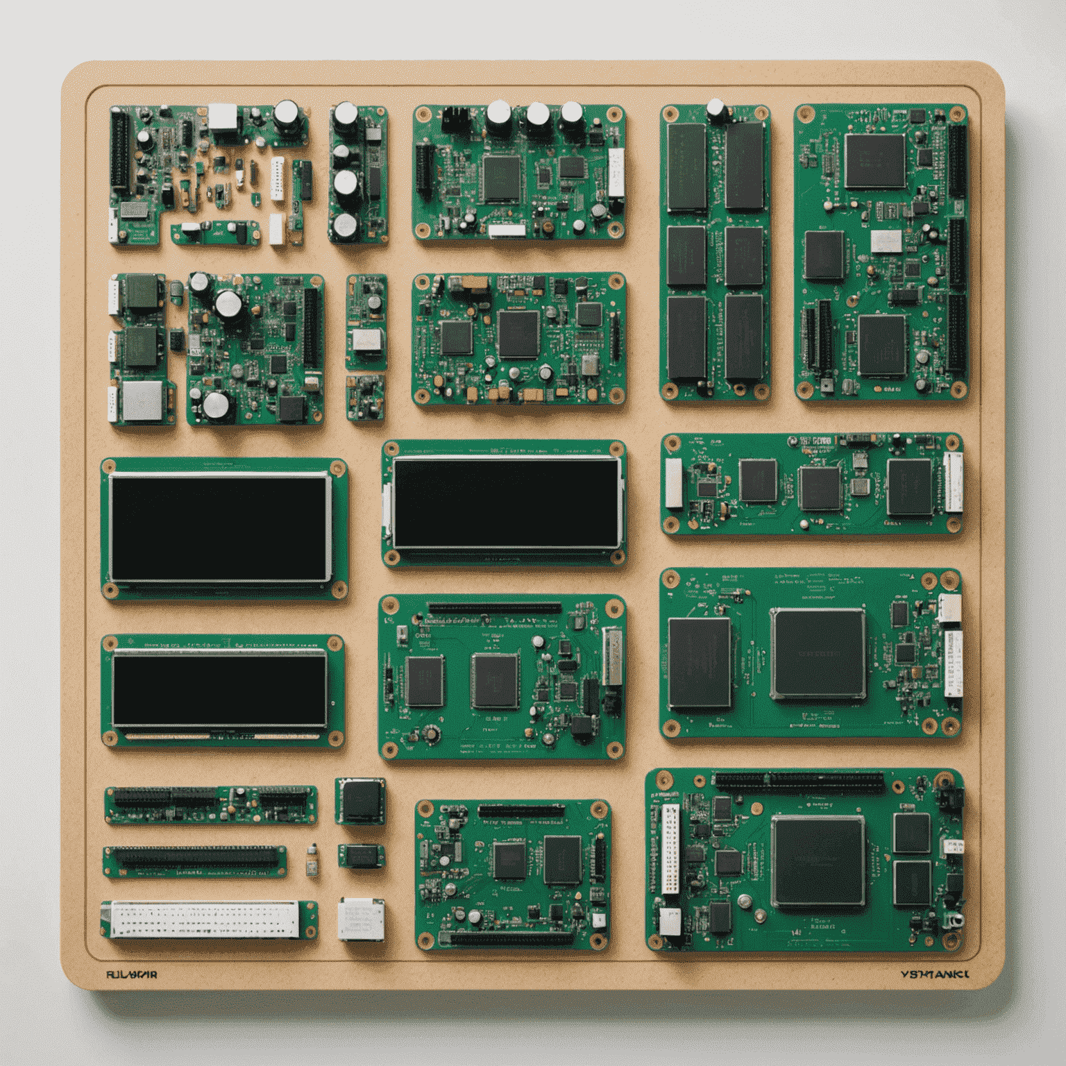 Proceso de personalización de un tablero Fluxpin, mostrando diferentes etapas de diseño y fabricación